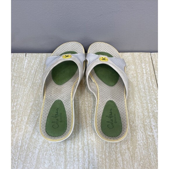 Cole Haan Air Soles Womens Size 8 Air Hampden Slide D19354 Leather Comfort Wedge - Picture 6 of 13